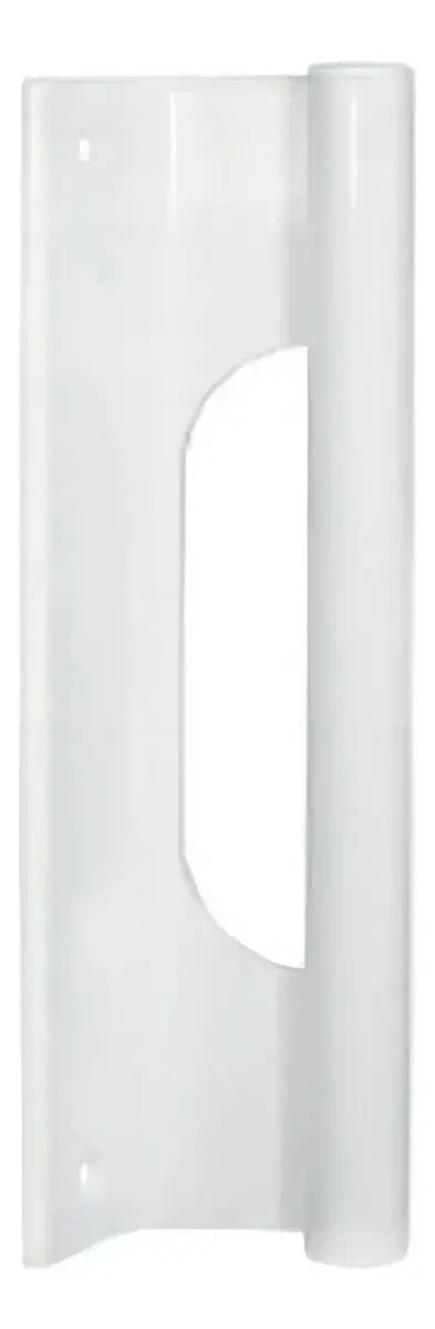 Puxador Porta Portao Buzio Branco Pux-157 195mm Alumifix