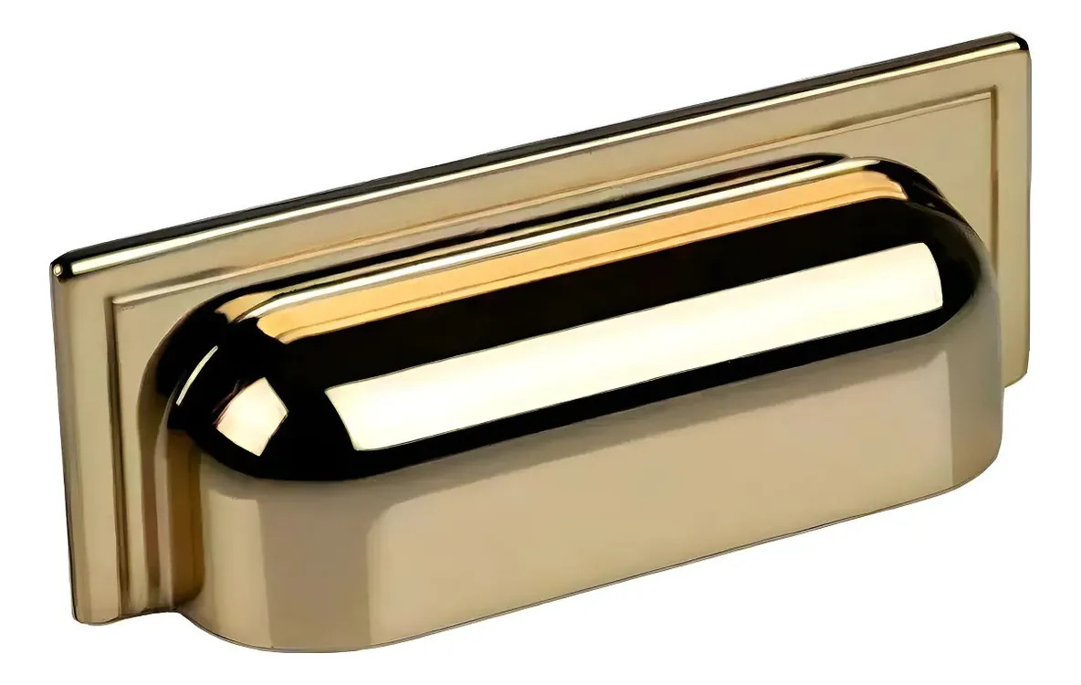 Puxador Zen Plymouth Zen 80mm Gold Gold Liso